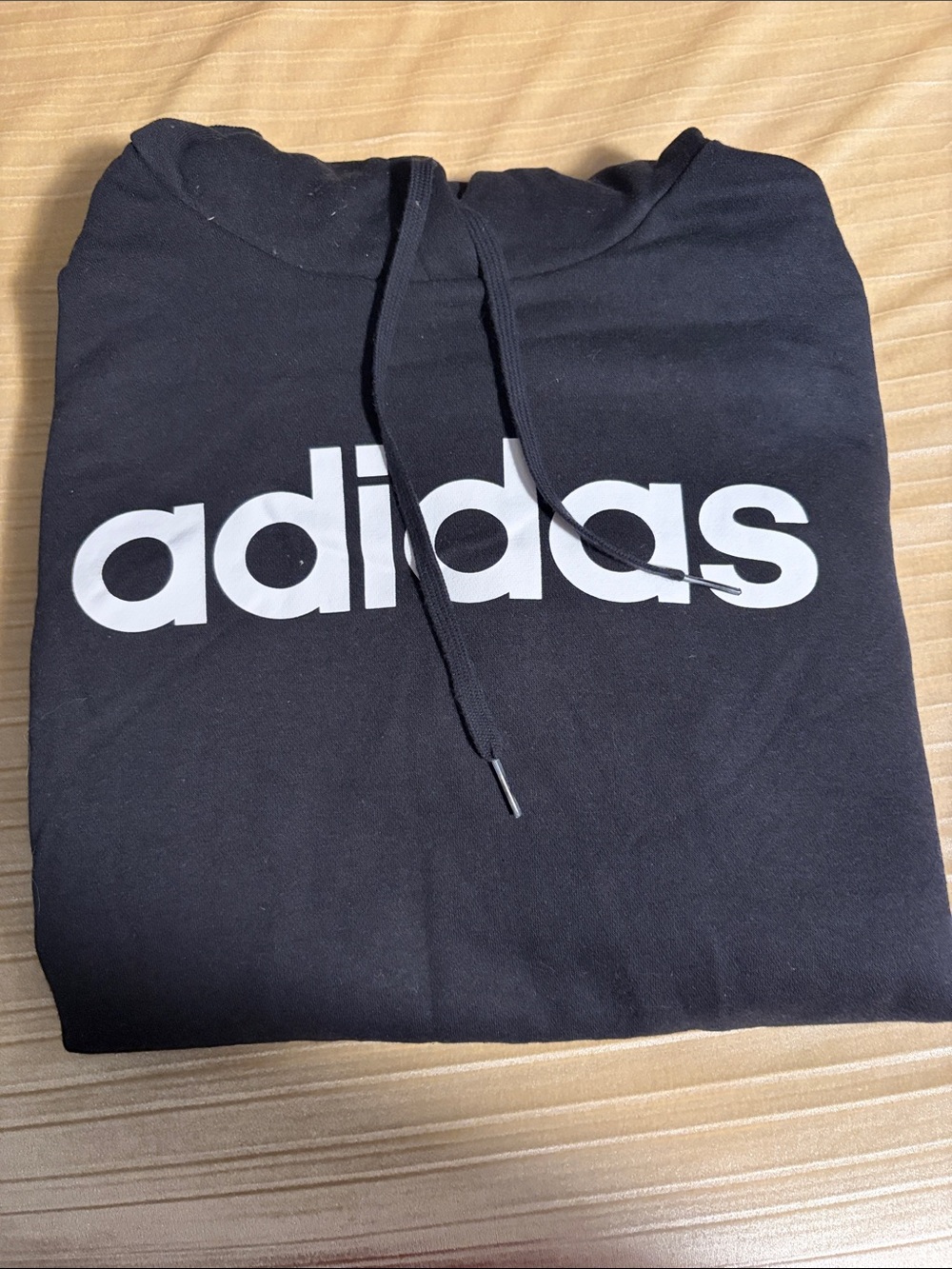 adidas Men's Black Crewneck Sweatshirt with White Logo